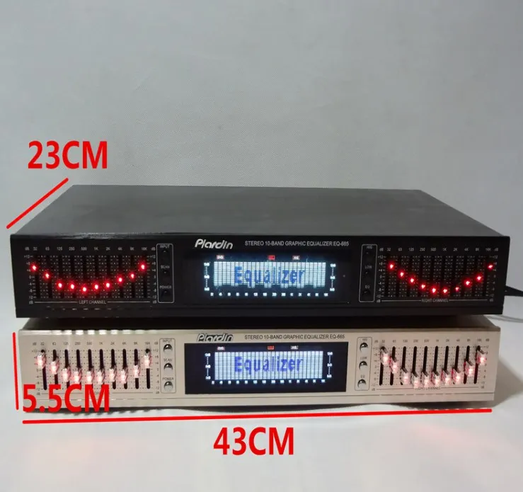 

Equalizer High Fidelity Fever Home EQ Equalizer Mixer Dual 10-band Stereo Treble Midrange Bass Adjustment