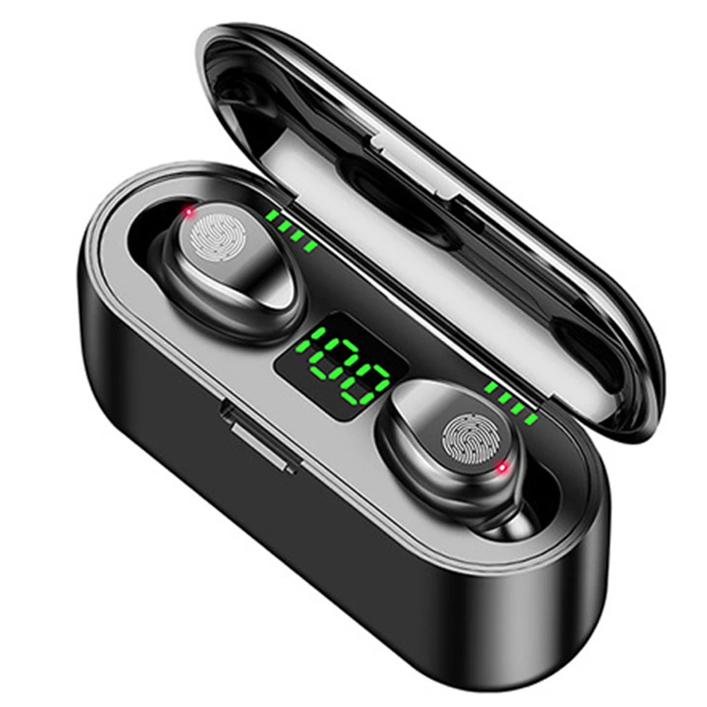 

TWS Bluetooth-compatible 5.0 Earphone Wireless Earphones Stereo Sports Wireless Earbuds 2000 mAh Power for iPhone Xiaomi d25