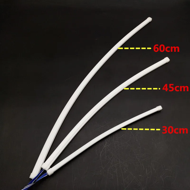Гибкая двухцветная белая + Янтарная Светодиодная лента 60/45/30 см светодиодный