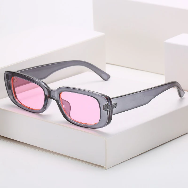 

New Luxury Brand Vintage Square Sun Glasses Women Retro Sunglasses Travel Rectangle Men Women Sun Glasses