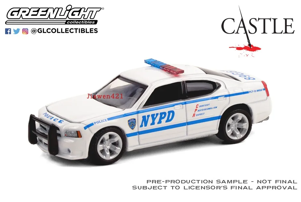 

GREENLIGHT cars 1:64 2006 DODGE CHARGER NYPD Collection Metal Die-cast Simulation Model Cars Toys