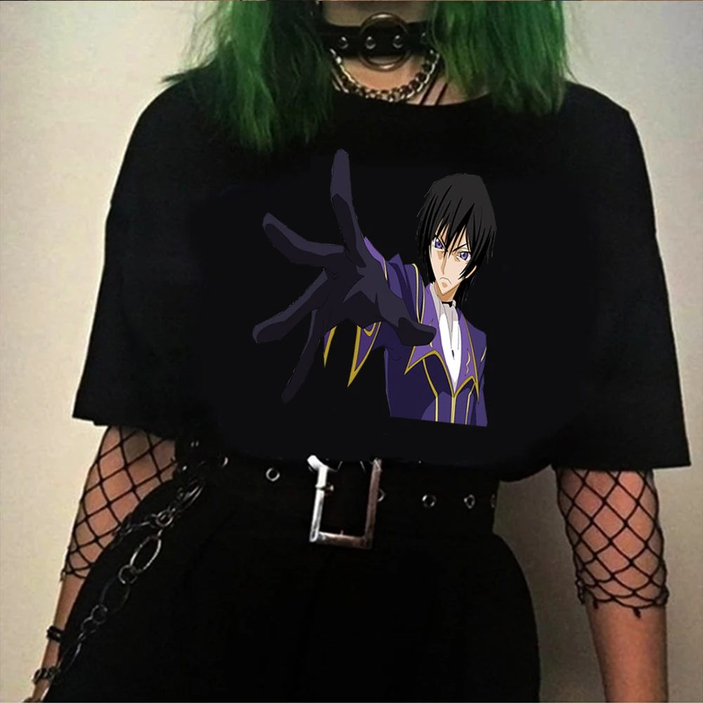 

Hot Anime Code Geass Harajuku Summer creative Short-sleeve Male T-shirt