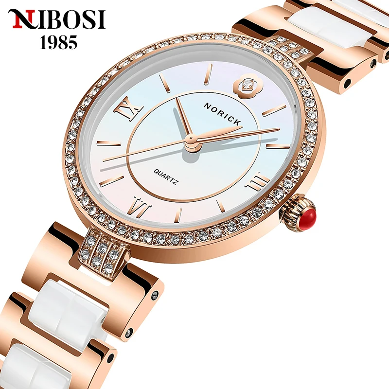 

Часы женские кварцевые, водонепроницаемые, с керамическим покрытием, 2021