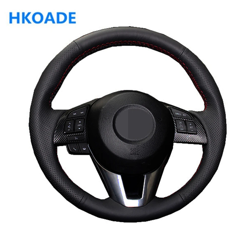 Искусственная кожа Черная задняя крышка для Mazda CX5 Atenza новинка 2014 3 чехол рулевого