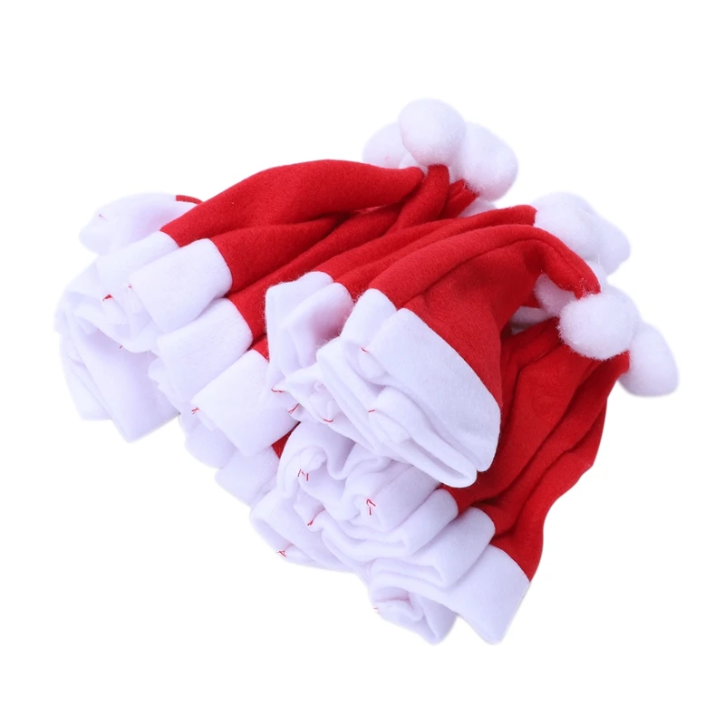 24 x рождественские шляпы для 6 см Санта Клаус пальто кукла шляпа Рождество подарок