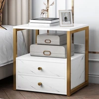 simple bedside table contracted modern multi function nordic imitation solid wood storage small economical bedroom is received