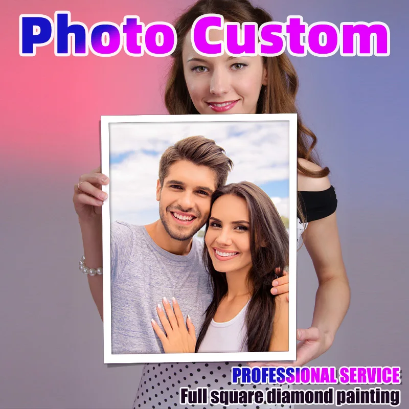 

Photo Custom Diamond Painting 5D DIY Picture of Rhinestones Diamond Embroidery 3D Cross Stitch Home Wedding Decoration