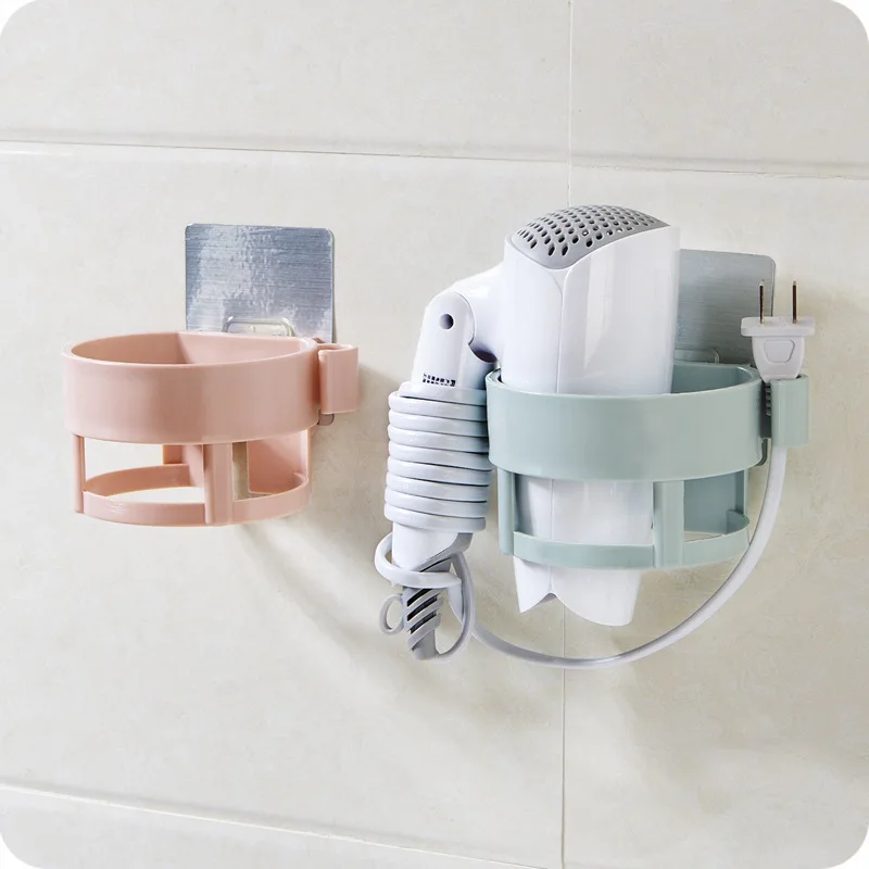 

High-quality wall-mounted hair dryer rack pvc bathroom shelf hair dryer rack hair dryer finishing rack Dia bathroom shelves