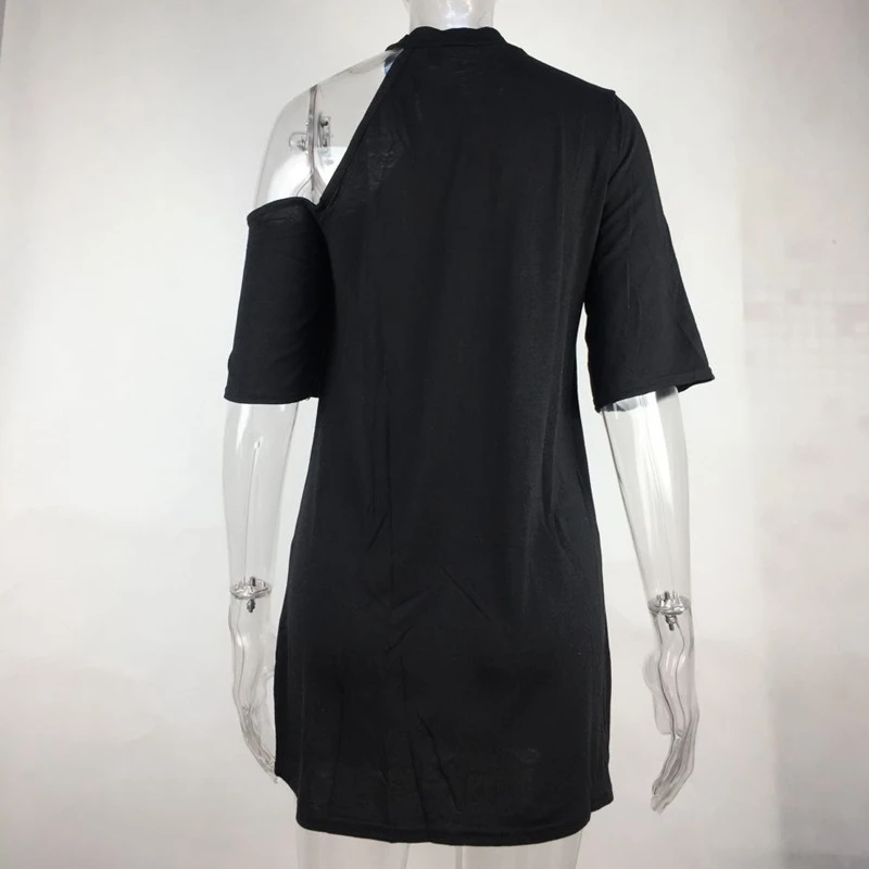 

Lugentolo Mini Dress Women Summer Loose Print Hollow Out Short Sleeve O-Neck Polyester Streetwear Womens Dresses