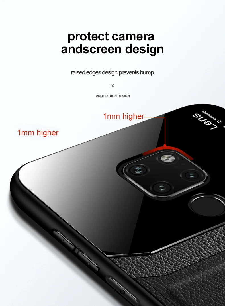 Чехол для телефона для huawei mate 20 Pro, чехол, роскошный бизнес ПК, зернистая кожа, задняя крышка, чехол для huawei mate 20X20 Pro, чехол