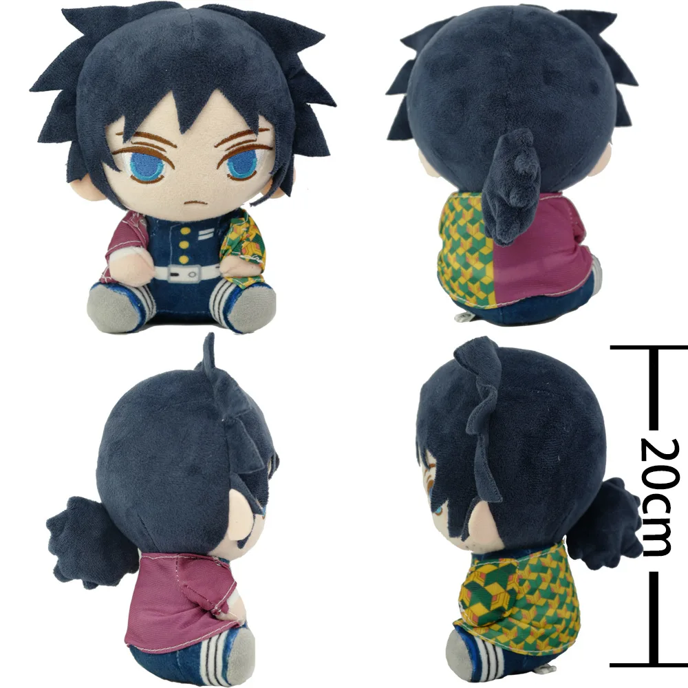 

Anime Demon Slayer Kamado Tanjirou Agatsuma Zenitsu Hashibira Inosuke Cosplay Cute Plush Doll Stuffed Pendant Toy 20cm Gift