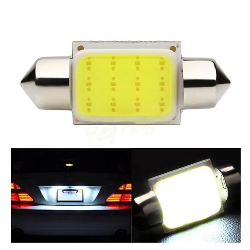 

10pcs 31mm 36mm 39mm 41mm 3SMD 6SMD 5050 Dome Festoon Light C5W Car LED License plate Lamp interior light 12V COB Reading Bulbs
