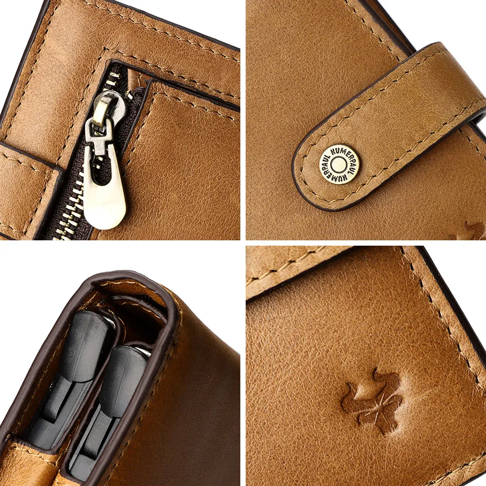 Новый RFID алюминиевый сплав держатель для кредитных карт из натуральной кожи