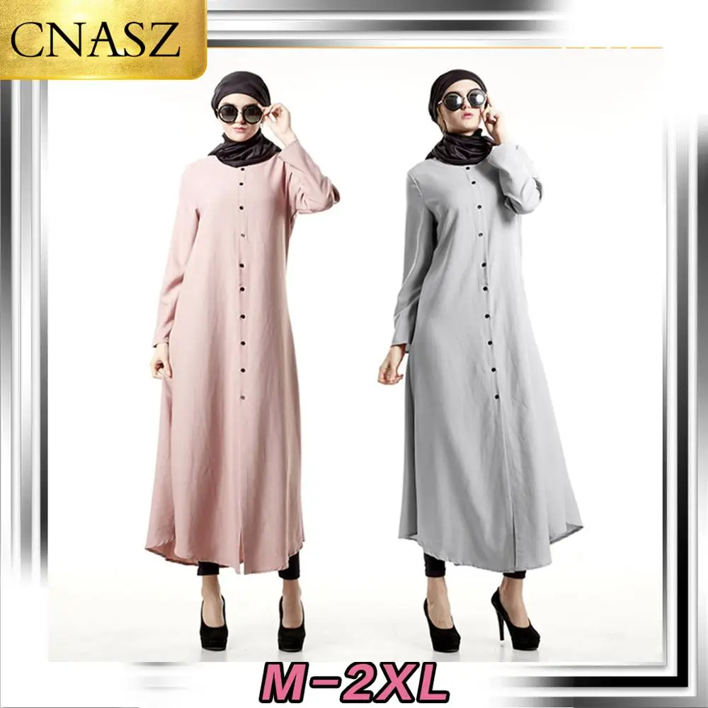 Мусульманские турецкие длинные рубашки большого размера Abaya в Дубае
