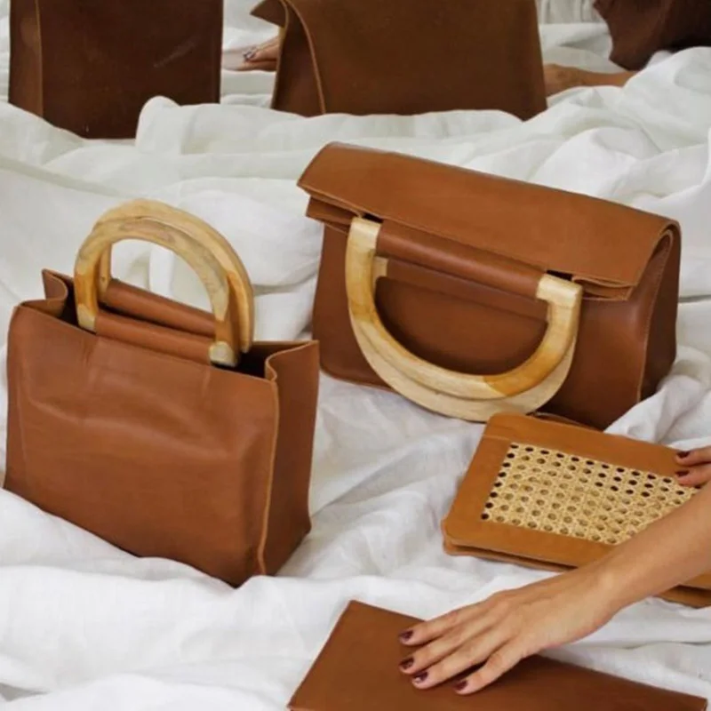 

Brands Wooden Handle Women Handbag Fashion Small Tote Female Shopper Purse High Quality Shoulder Crossbody Bag Lady Clutch Chic