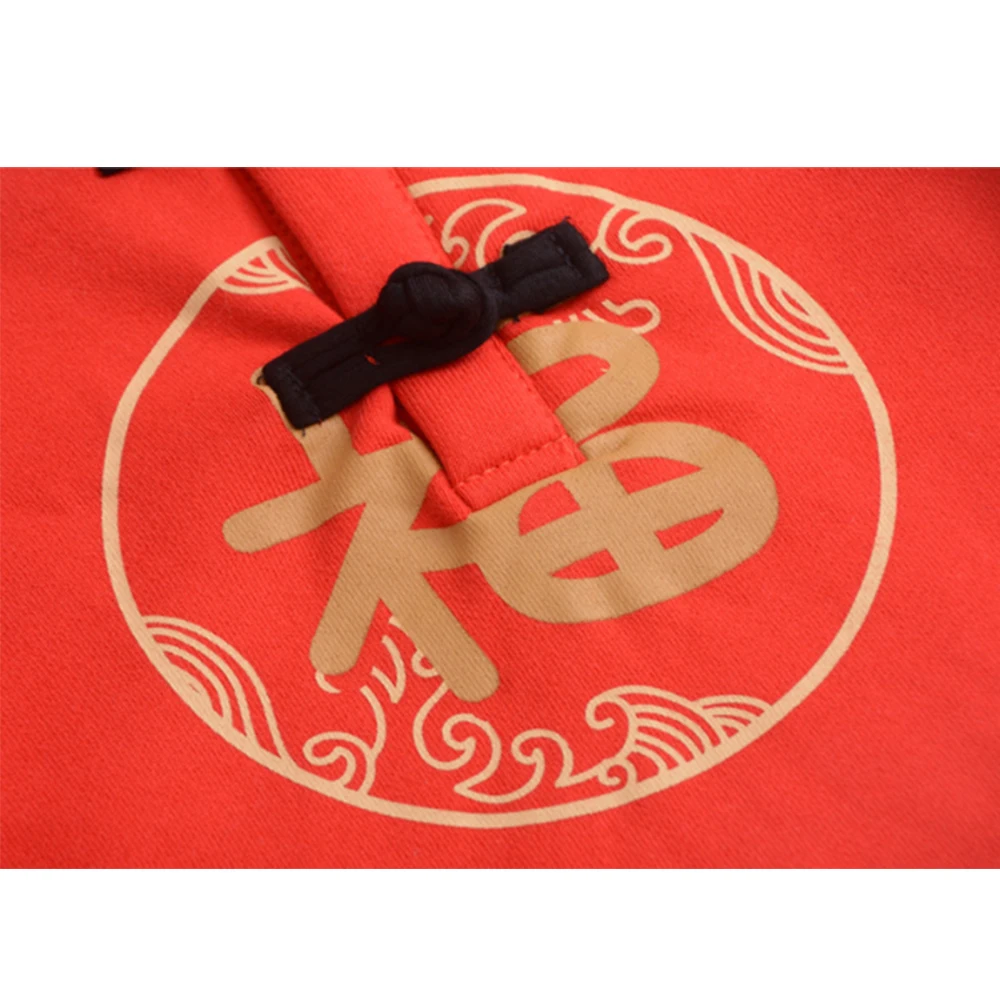 

LittleSpring Chinese Tang Suit Thick Baby Girl Boy New Year Outfit Traditional Chinese Clothing for Kids