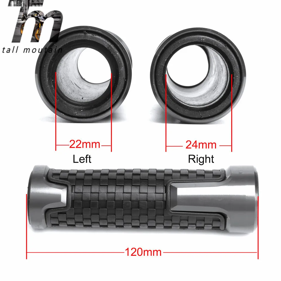

7/8''Motorcycle Handle CAPS/Handlebar Grip CNC 22MM Universal Street Racing Moto Racing Grips parts For HONDA CB650F CB 650F