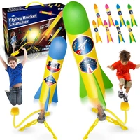 oeing toy rocket launcher for kids 2 sturdy stomp launchers 8 colorful foam rockets fun outdoor toy for kids