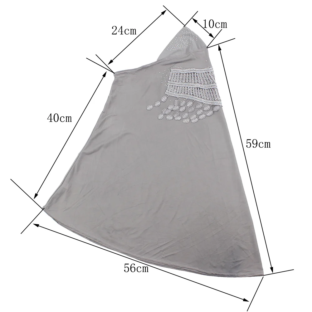 Мусульманский женский хиджаб для девочки исламский шарф Женский цельный