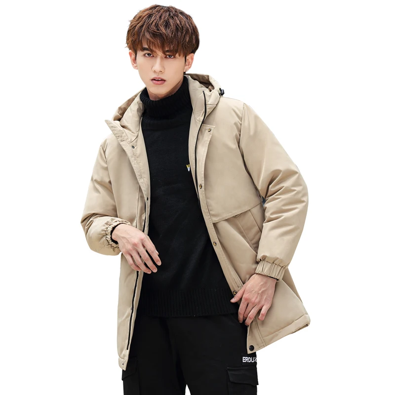 Couple's down jacket man and women  thickening Winter new Canadian trend white duck down men's parker cargo couple