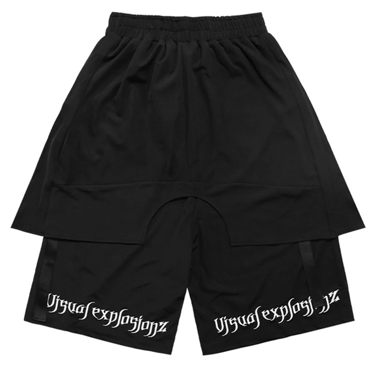 

11 BYBB'S DARK Hip Hop Tactical Function Ribbon Cargo Shorts Men Streetwear Joggers Embroidery Short Summer Oversize Short Pants