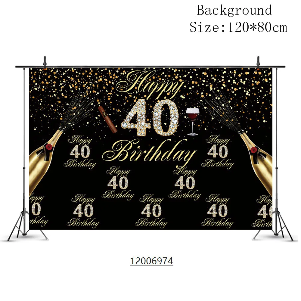24 шт. 30/50/60th Happy Birthday Photo Booth Реквизит Маска; фотобудка 30 лет вечерние декоративная фотобудка NW06 - Цвет: 40