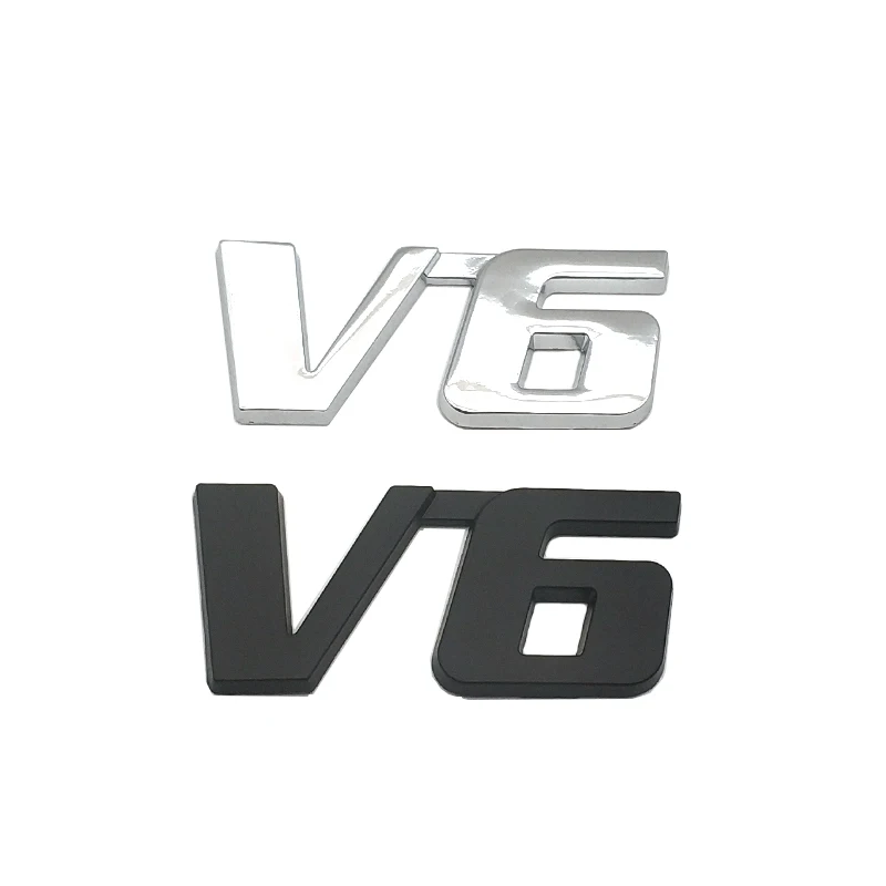 Стайлинг автомобиля металлический V6 значок двигателя наклейка задняя дверь