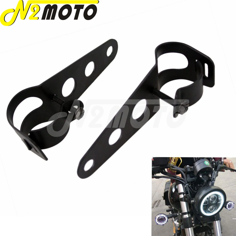 Черный 28 мм-32 мм вилка трубчатый зажим держатель для фар мотоцикла кронштейн Honda