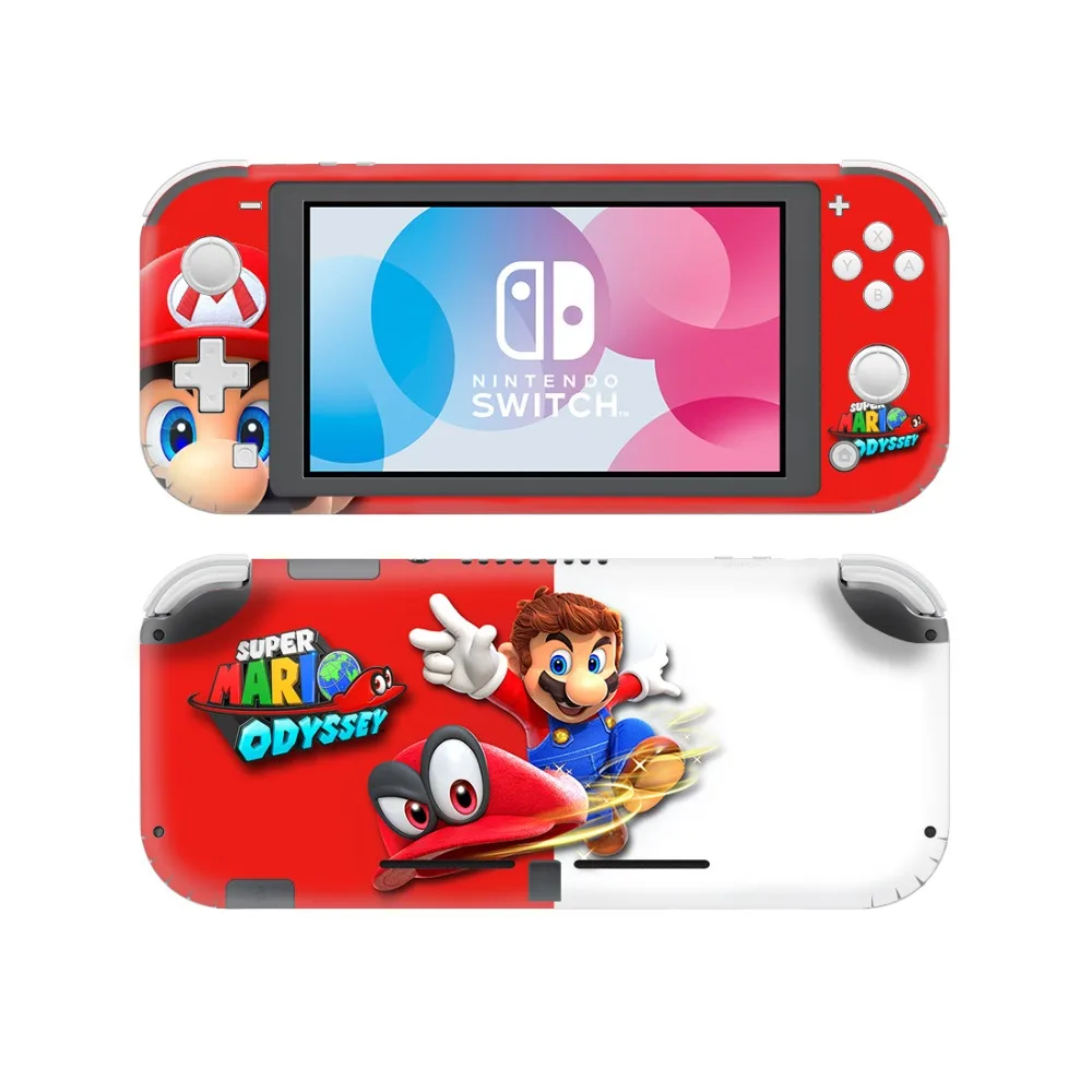 Супер Марио Одиссея кожи наклейка для nintendo переключатель Lite консоль и контроллер переключатель легкий протектор кожи Стикеры винил