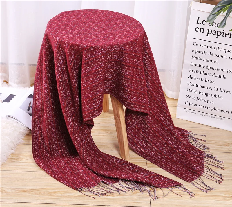 

2019 designer brand women scarf spring winter pashmina bandana for lady cashmere scarves thick neck head warm knit echarpe