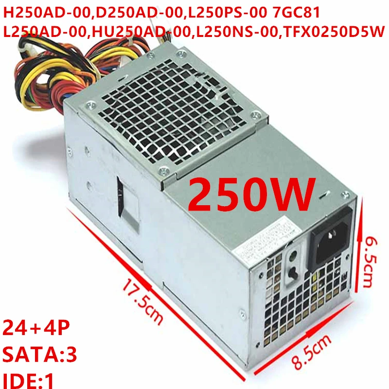Новый оригинальный блок питания для ноутбука Dell 390 790 990 250W Питание H250AD 00 D250AD L250PS AC250PS 01 HU250AD L250NS F250AD 00|Блоки