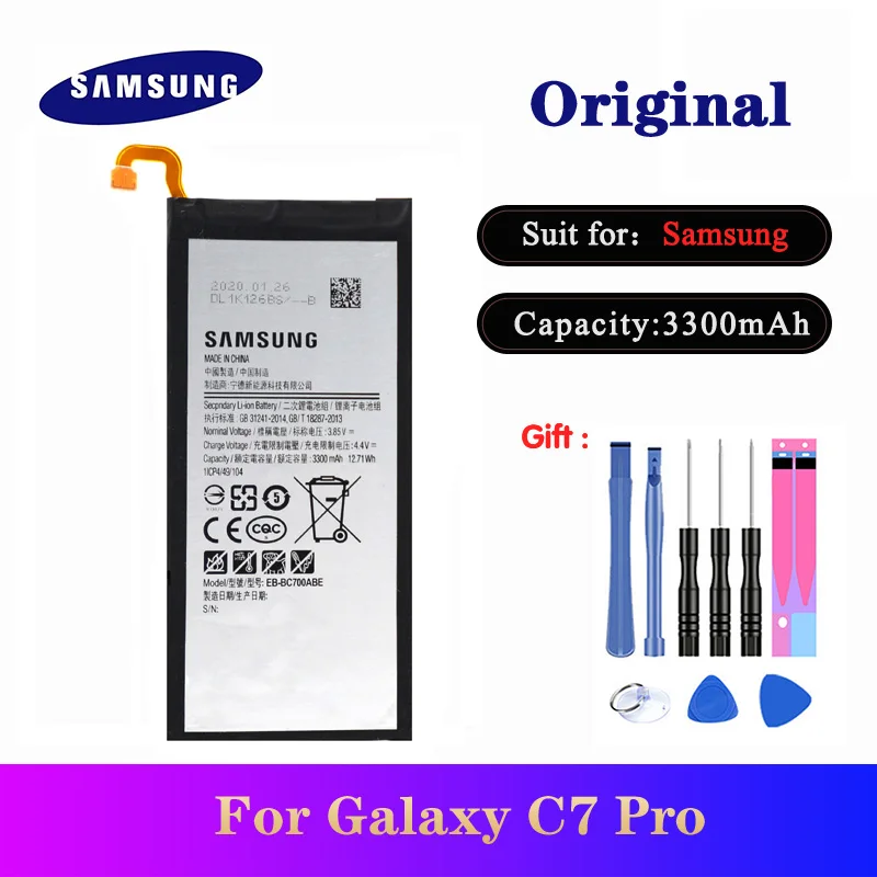 Новейшая Оригинальная Аккумуляторная батарея для Samsung Galaxy C7 C7000 C7010 C7018