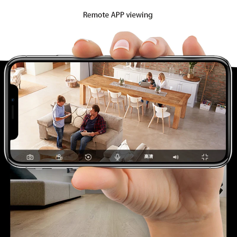 Камера видеонаблюдения с микрофоном Wi-Fi 4K HD 1080p | Безопасность и защита