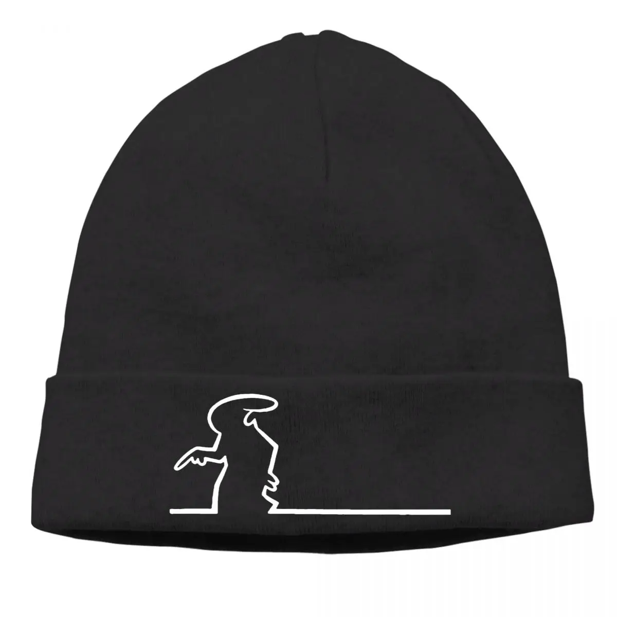 

La Linea Osvaldo Cavandoli Interesting Short Film Skullies Beanies Angry Knit Bonnet Hats Men Women's Street Ski Cap