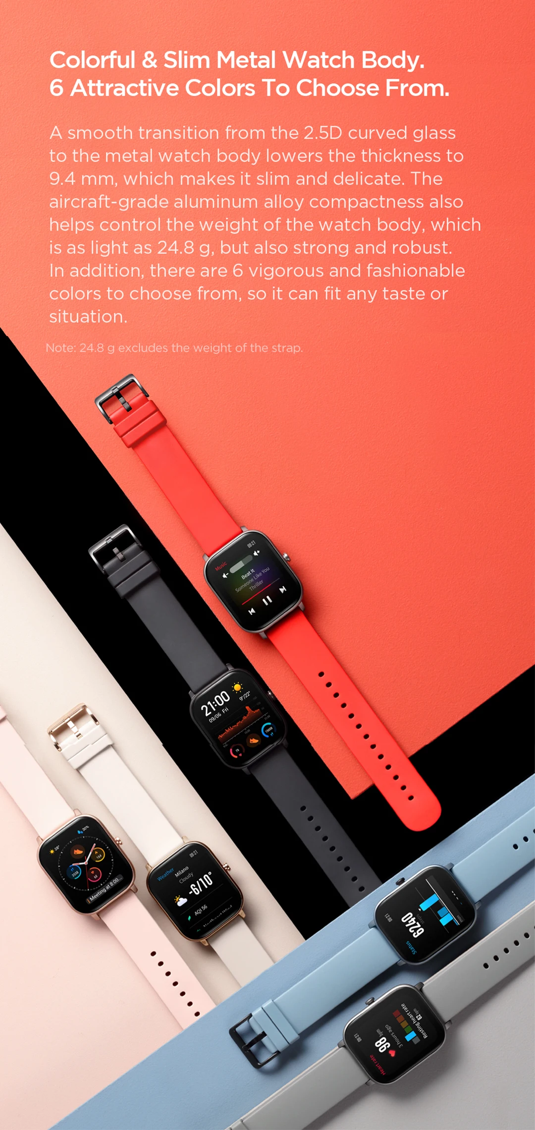 Глобальная версия Amazfit GTS мужские Смарт-часы 1,6" retina дисплей водонепроницаемые Смарт-часы 14 дней батарея управление музыкой черный Firday