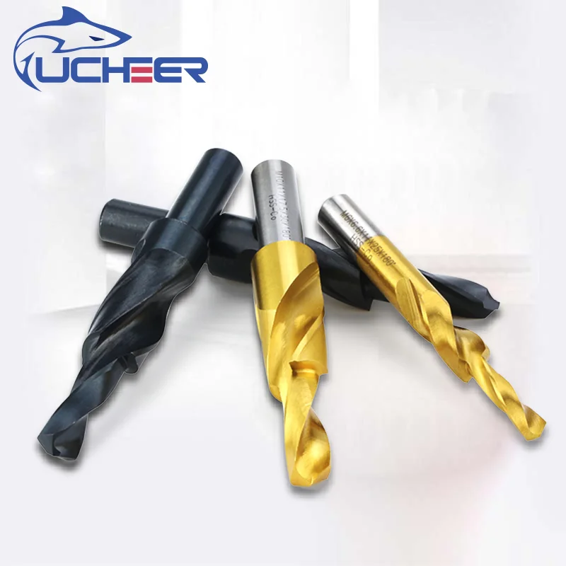 

UCHEER 1pcs Step drill bits HSS counterbore countersunk head screw bit 2/3steps 90° M35Co/W6542 HRC30/35