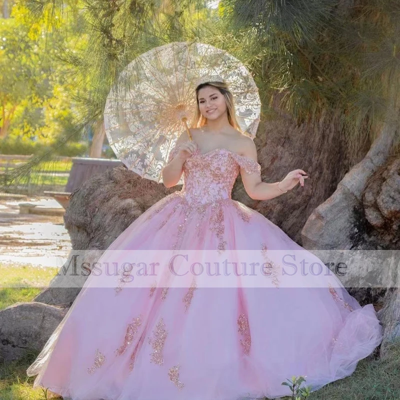 2021 Потрясающие платья Золушки для Quinceanera милое бальное платье с аппликацией 16