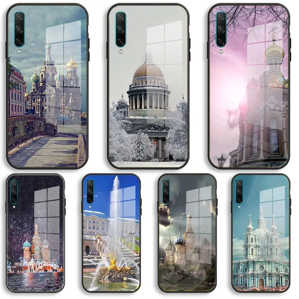 Nayida русский Санкт-Петербург Мягкий силиконовый чехол для Honor 50 30 20 10 Lite Pro 10i 20i 9a X9A 8a X8 8X X8A X7A стеклянный чехол