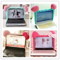 cute dust proof computer surrounding notebook monitor decorative cover protective cover for 28 3220 2713 19inch computer