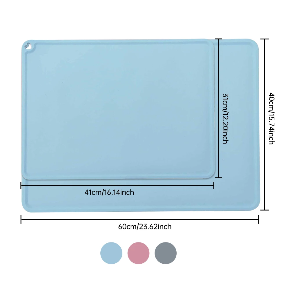 

Quality Waterproof Non-slip Pet Mat for cat Color Silicone Pet Food Mat Pet Bowl Drinking Water Pad Dog Feeding Mat Easy Clean