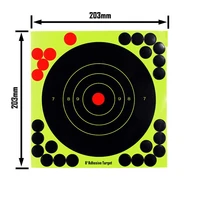 8 inch shooting target paper adhesive reactivity targets stickers practice training gun rifle pistol binders hunting accessories