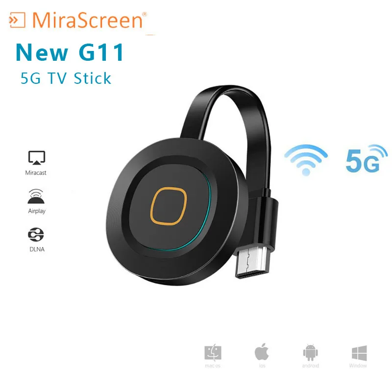 Новинка MiraScreen 5G ТВ-палка Беспроводная HD Внутренняя антенна HDMI WiFi дисплей Miracast