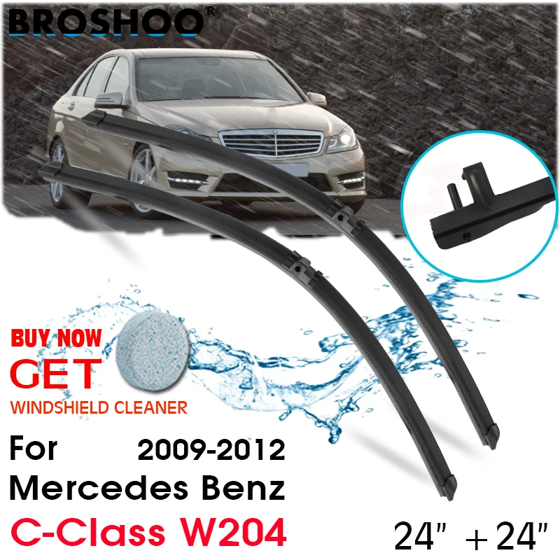 

Car Wiper Blade Front Windscreen Windshield Wipers Blades Auto Accessories For Mercedes Benz C-Class W204 24"+24" 2009-2012