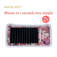 masscaku easy fan silk eyelash automatic flowering eyelashes extensions cccddd blooming natural volume lash 8 20mm