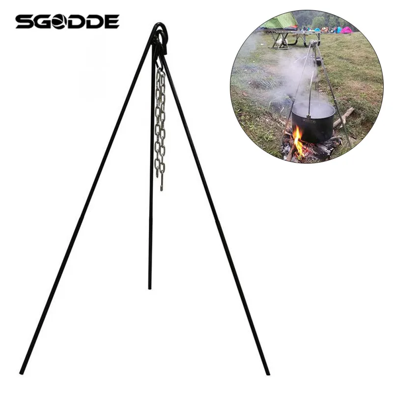 Трехсекционный Штатив для костра портативный подвесной кронштейн водяных
