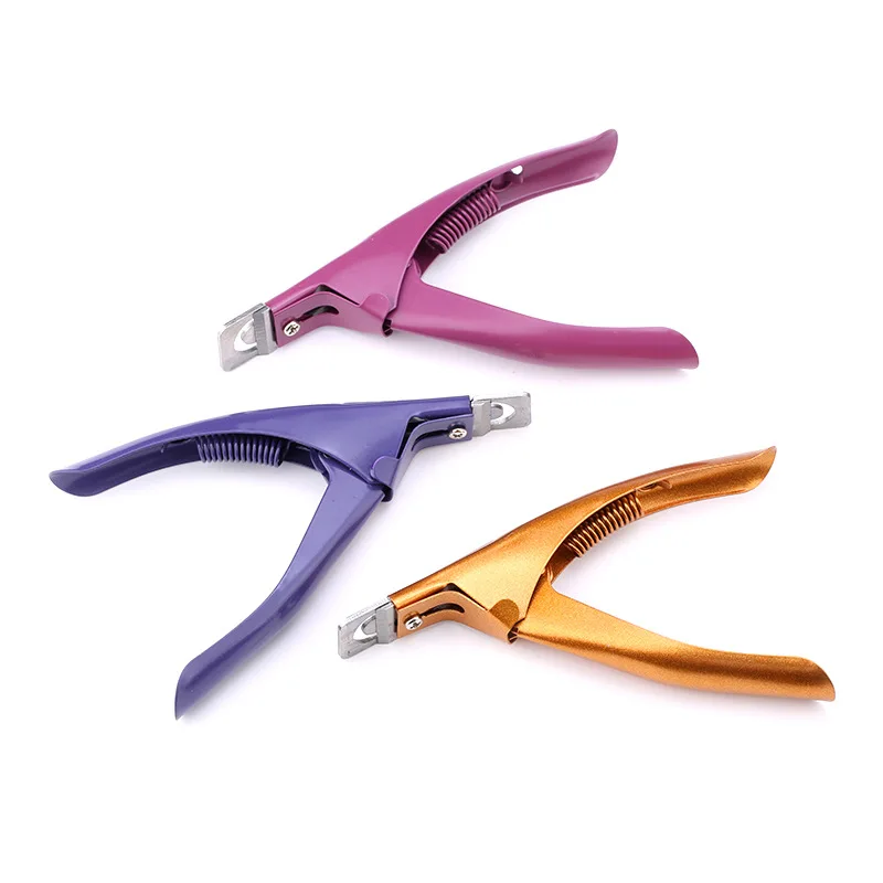 Nail Art Clipper French UV Gel False Tips Cutter Edge Cutters Manicure Colorful Stainless Steel Tools | Красота и здоровье
