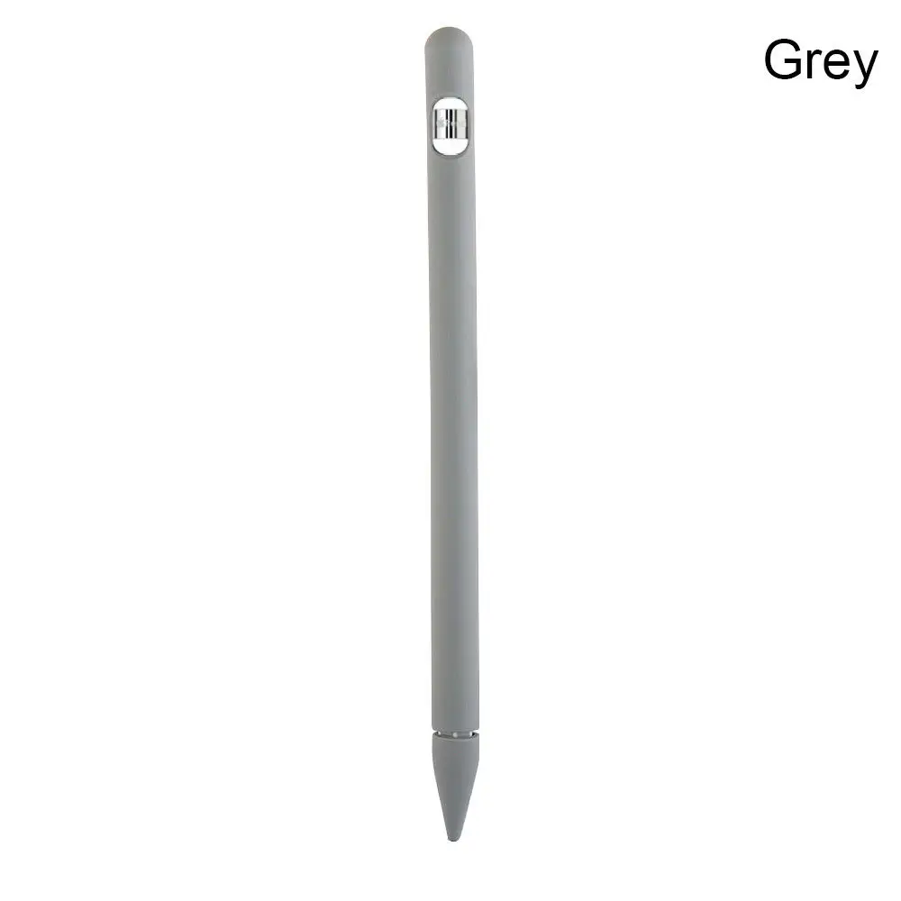Серый Полноцветный Мягкий силиконовый чехол для Apple Pencil, силиконовый чехол для iPad Pro Tablet Touch Pen, карандаш-стилус, чехол - Цвета: Серый