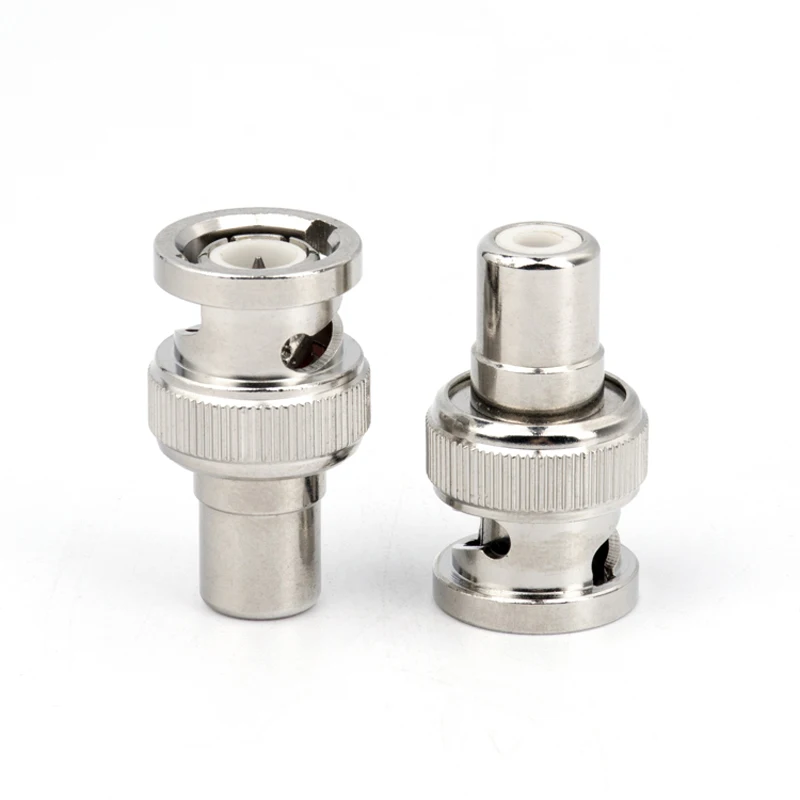 Прямой переходник с штекера BNC на гнездо RCA адаптер для камер видеонаблюдения 1