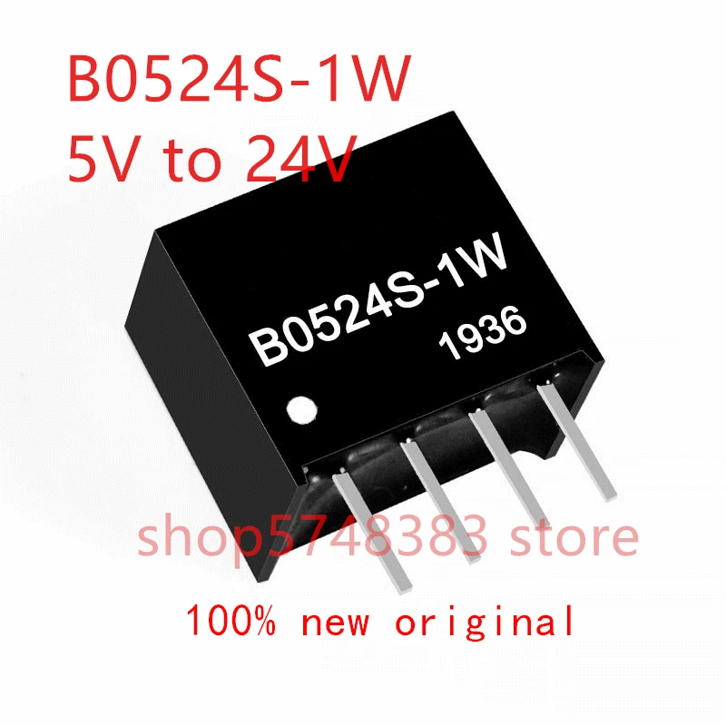 1PCS/LOT 100% new original B0524S-1W B0524S 1W B0524 5V to 24V isolated boost power module