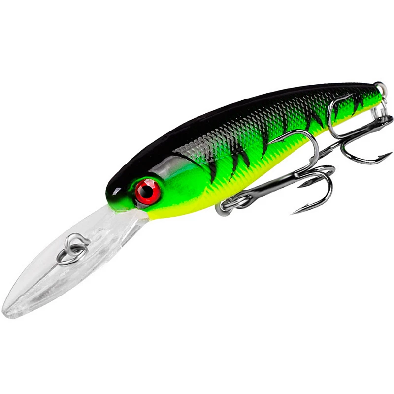 

1 PCS Fishing Lures 10 Colors 9cm/ 7.28g Hard Isca Crankbaits 3D Eyes Fishing Wobblers Lifelike Minnow for Bass Fresh Water